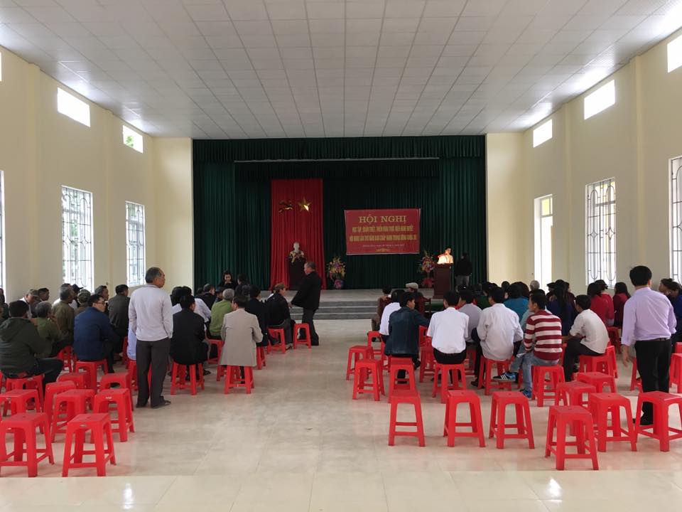 Ủy ban mặt trận tổ quốc xã Quảng Giao tham gia xây dựng Nông thôn mới.